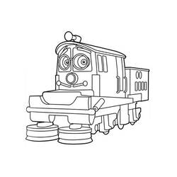 着色页: 火车/机车 (运输) #135097 - 免费可打印着色页