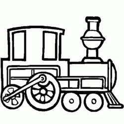 着色页: 火车/机车 (运输) #135114 - 免费可打印着色页