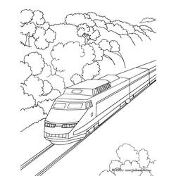 着色页: 火车/机车 (运输) #135127 - 免费可打印着色页