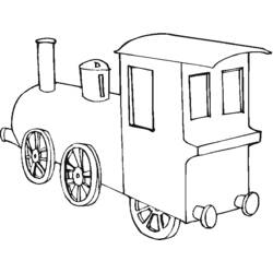 着色页: 火车/机车 (运输) #135130 - 免费可打印着色页