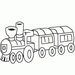 着色页: 火车/机车 (运输) #135131 - 免费可打印着色页