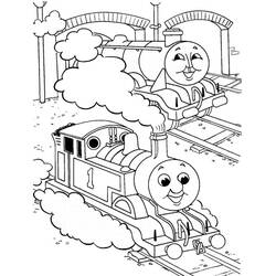 着色页: 火车/机车 (运输) #135143 - 免费可打印着色页