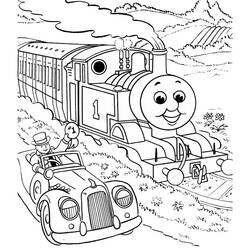 着色页: 火车/机车 (运输) #135149 - 免费可打印着色页