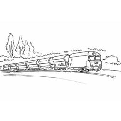 着色页: 火车/机车 (运输) #135171 - 免费可打印着色页