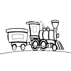 着色页: 火车/机车 (运输) #135175 - 免费可打印着色页