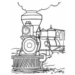 着色页: 火车/机车 (运输) #135177 - 免费可打印着色页