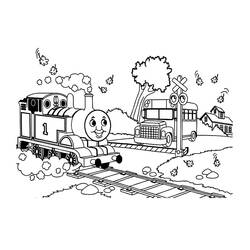 着色页: 火车/机车 (运输) #135178 - 免费可打印着色页