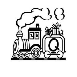 着色页: 火车/机车 (运输) #135190 - 免费可打印着色页