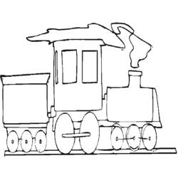 着色页: 火车/机车 (运输) #135192 - 免费可打印着色页