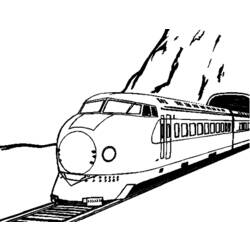 着色页: 火车/机车 (运输) #135212 - 免费可打印着色页