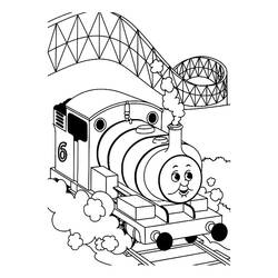 着色页: 火车/机车 (运输) #135215 - 免费可打印着色页