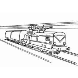 着色页: 火车/机车 (运输) #135224 - 免费可打印着色页