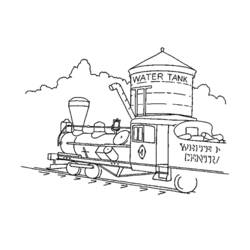 着色页: 火车/机车 (运输) #135226 - 免费可打印着色页