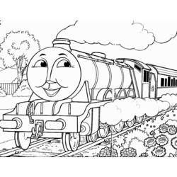 着色页: 火车/机车 (运输) #135236 - 免费可打印着色页