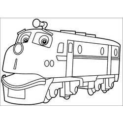 着色页: 火车/机车 (运输) #135238 - 免费可打印着色页