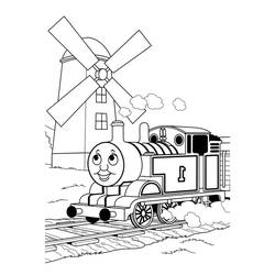 着色页: 火车/机车 (运输) #135241 - 免费可打印着色页