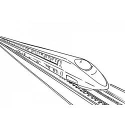 着色页: 火车/机车 (运输) #135245 - 免费可打印着色页