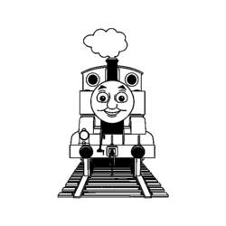 着色页: 火车/机车 (运输) #135254 - 免费可打印着色页