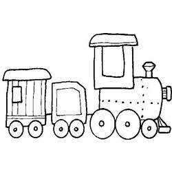 着色页: 火车/机车 (运输) #135261 - 免费可打印着色页