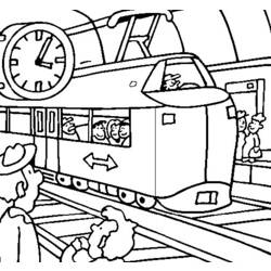 着色页: 电车 (运输) #145434 - 免费可打印着色页