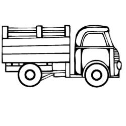 着色页: 卡车 (运输) #135545 - 免费可打印着色页