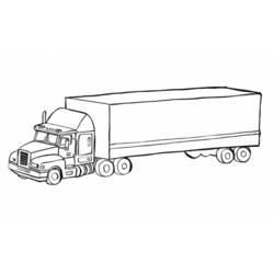 着色页: 卡车 (运输) #135550 - 免费可打印着色页