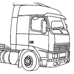 着色页: 卡车 (运输) #135553 - 免费可打印着色页