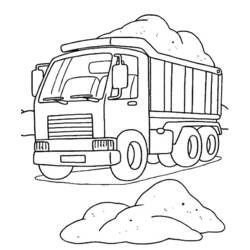 着色页: 卡车 (运输) #135565 - 免费可打印着色页