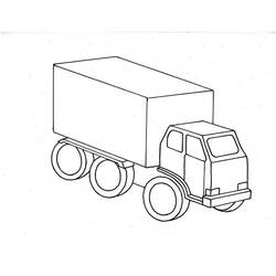 着色页: 卡车 (运输) #135586 - 免费可打印着色页
