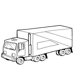 着色页: 卡车 (运输) #135591 - 免费可打印着色页