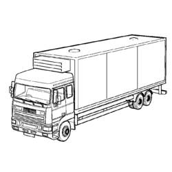 着色页: 卡车 (运输) #135635 - 免费可打印着色页