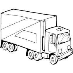 着色页: 卡车 (运输) #135658 - 免费可打印着色页
