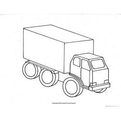 着色页: 卡车 (运输) #135761 - 免费可打印着色页