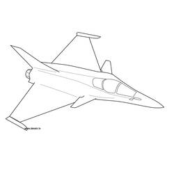 着色页: 军用飞机 (运输) #141035 - 免费可打印着色页