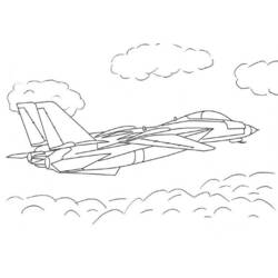 着色页: 军用飞机 (运输) #141039 - 免费可打印着色页