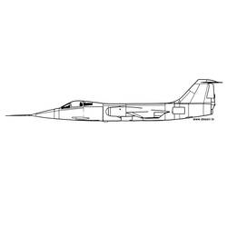 着色页: 军用飞机 (运输) #141040 - 免费可打印着色页