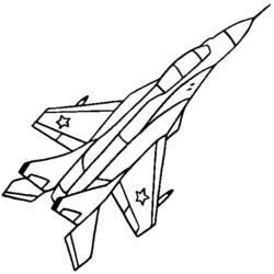 着色页: 军用飞机 (运输) #141061 - 免费可打印着色页