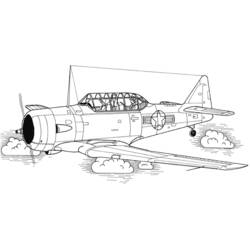 着色页: 军用飞机 (运输) #141090 - 免费可打印着色页