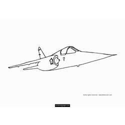 着色页: 军用飞机 (运输) #141091 - 免费可打印着色页