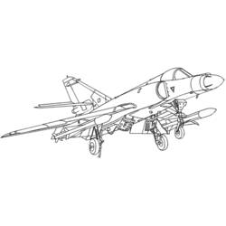 着色页: 军用飞机 (运输) #141093 - 免费可打印着色页
