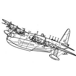 着色页: 军用飞机 (运输) #141140 - 免费可打印着色页