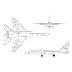 着色页: 军用飞机 (运输) #141240 - 免费可打印着色页