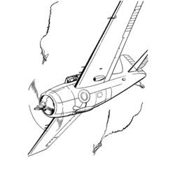 着色页: 军用飞机 (运输) #141244 - 免费可打印着色页
