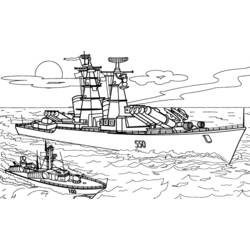 着色页: 军舰 (运输) #138457 - 免费可打印着色页